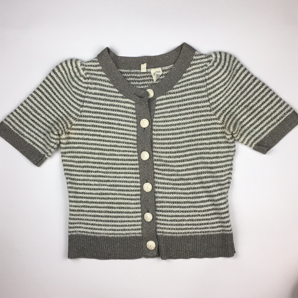 Anthropologie Cropped S/S Cardigan